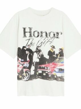 Honor The Gift “Shift” SS Tee White Sz XL | Graphic Boxy Streetwear